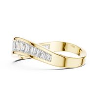 Princess Channel Set Diamond Band Ring