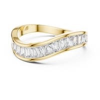 Princess Channel Set Diamond Band Ring