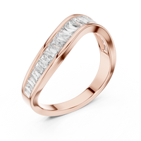 Princess Channel Set Diamond Band Ring