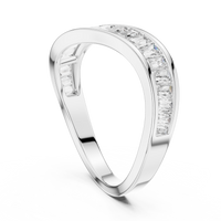 Princess Channel Set Diamond Band Ring