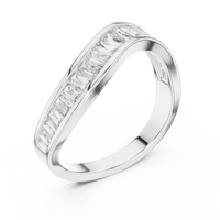 Princess Channel Set Diamond Band Ring