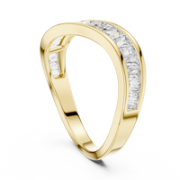 Princess Channel Set Diamond Band Ring