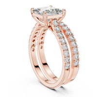 Marquise Solitaire Triple Split Shank Diamond Engagement Ring
