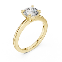 Classic Round Solitaire Engagement Ring