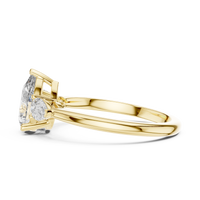 Pear Three-Stone Engagement Ring