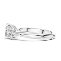 Princess Three-Stone Engagement Ring