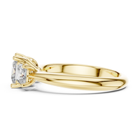 Princess Three-Stone Engagement Ring
