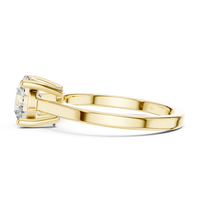 Classic Round-Cut Solitaire Ring with a Sleek Polished Band