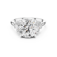 Cushion-Cut Blue Diamond Halo Solitaire Ring