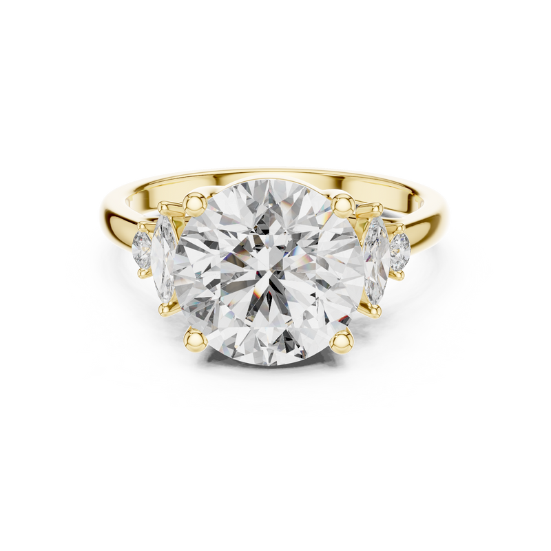 Cushion-Cut Blue Diamond Halo Solitaire Ring