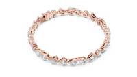 Multi-Shape Diamond Collet-Set Bracelet