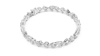 Multi-Shape Diamond Collet-Set Bracelet