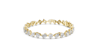 Multi-Shape Diamond Collet-Set Bracelet