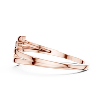 Minimalist Double-Band Diamond Ring