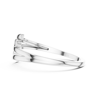 Minimalist Double-Band Diamond Ring