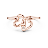 Elegant Clover Motif Diamond Ring