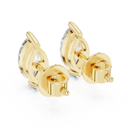 Marquise Brilliant Solitaire Diamond Stud Earrings