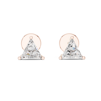 Classic Trillion Diamond Stud Earrings