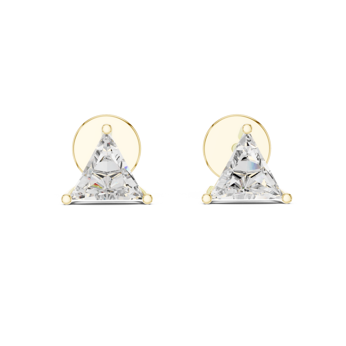 Classic Trillion Diamond Stud Earrings