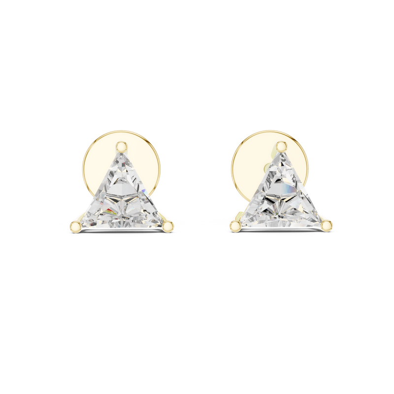 Classic Trillion Diamond Stud Earrings
