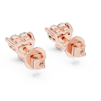 Luxury Heart Cut Solitaire Stud Earrings