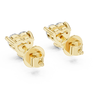 Luxury Heart Cut Solitaire Stud Earrings