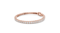 Classic Round Single-Row Diamond Tennis Bracelet