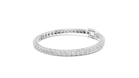 Round Diamond Classic Collet-Set Tennis Bracelet