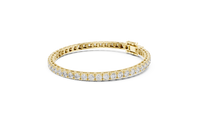 Classic Round Single-Row Diamond Tennis Bracelet