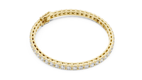 Classic Round Single-Row Diamond Tennis Bracelet