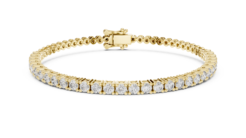 Elegant Round Diamond Bead Bracelet