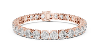 Regal Round Diamond Line Bracelet