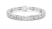 Regal Round Diamond Line Bracelet