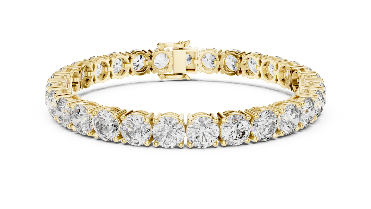 Regal Round Diamond Line Bracelet