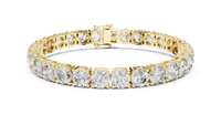 Regal Round Diamond Line Bracelet