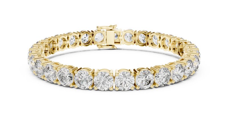 Regal Round Diamond Line Bracelet