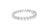 Sculpted Curved Diamond Link Bracelet
