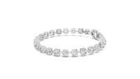 Classic Linear Round Bezel Diamond Tennis Bracelet