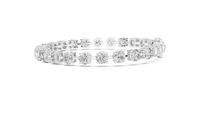 Classic Linear Round Bezel Diamond Tennis Bracelet