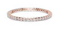 Brilliant Round Diamond Line Bracelet