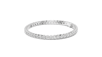 Brilliant Round Diamond Line Bracelet
