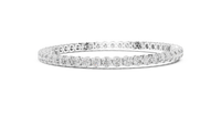 Brilliant Round Diamond Line Bracelet