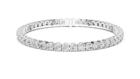 Brilliant Round Diamond Line Bracelet