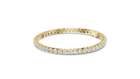 Brilliant Round Diamond Line Bracelet