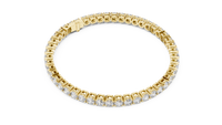 Brilliant Round Diamond Line Bracelet