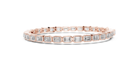 Lunara Emerald Cut Bezel Tennis Bracelet