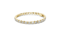 Lunara Emerald Cut Bezel Tennis Bracelet