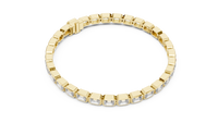 Lunara Emerald Cut Bezel Tennis Bracelet