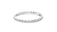 Emerald Cut Diamond Bracelet – 7 Inch Bezel Setting