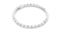 Emerald Cut Diamond Bracelet – 7 Inch Bezel Setting